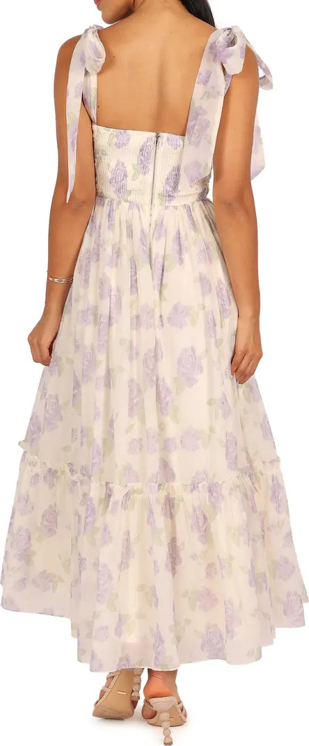 Floret Bow Strap Midi Sundress | Nordstrom