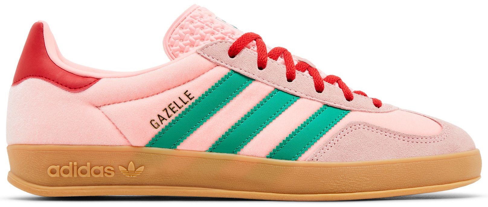 Adidas Wmns Gazelle Indoor 'Glow Pink Court Green' | GOAT