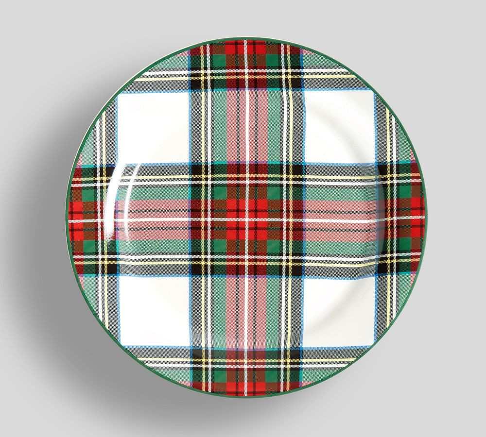 Stewart Plaid Stoneware Salad Plates - Set of 4 | Pottery Barn (US)