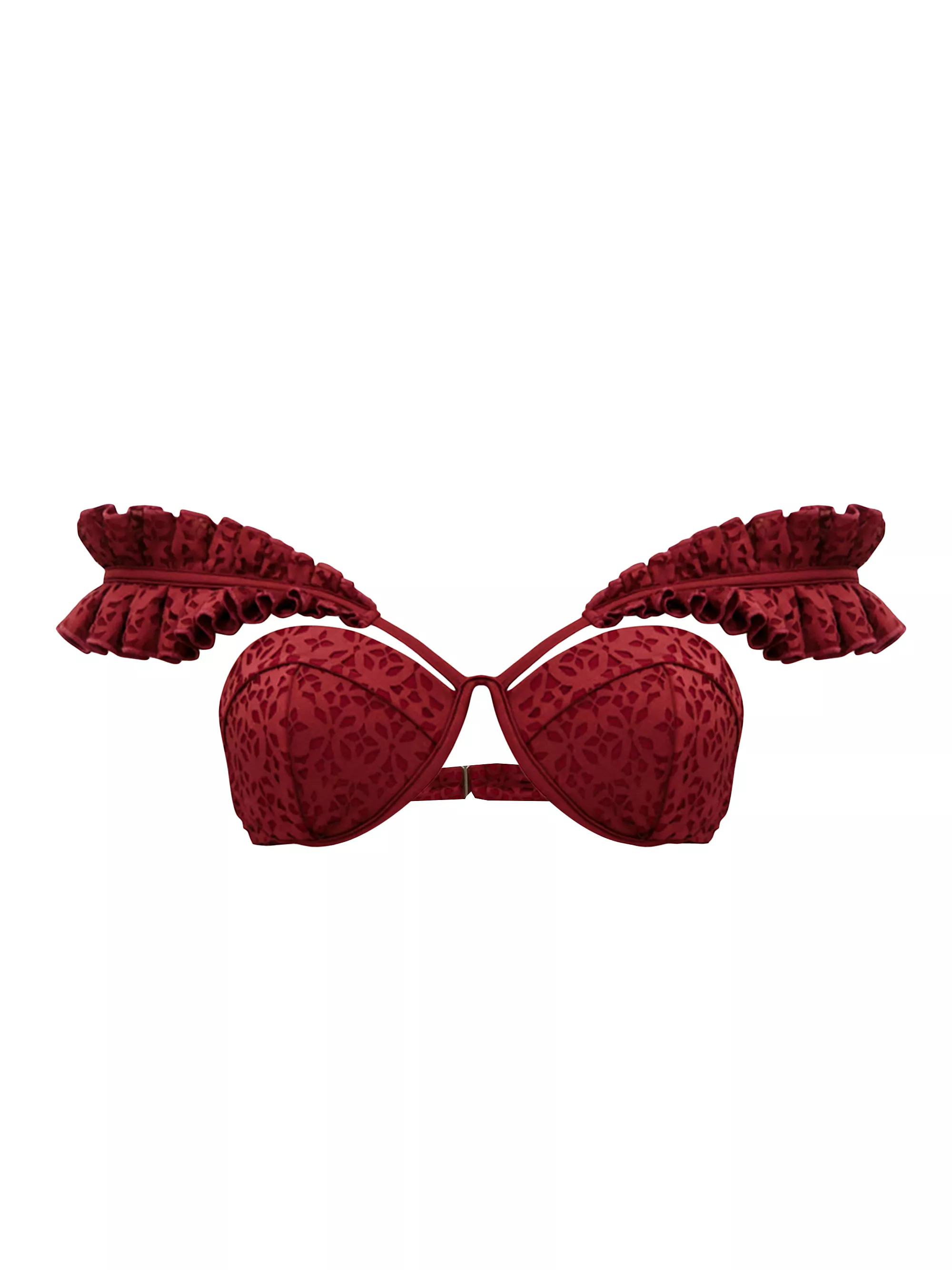 Mulan Ruffled-Strap Bikini Top | Saks Fifth Avenue