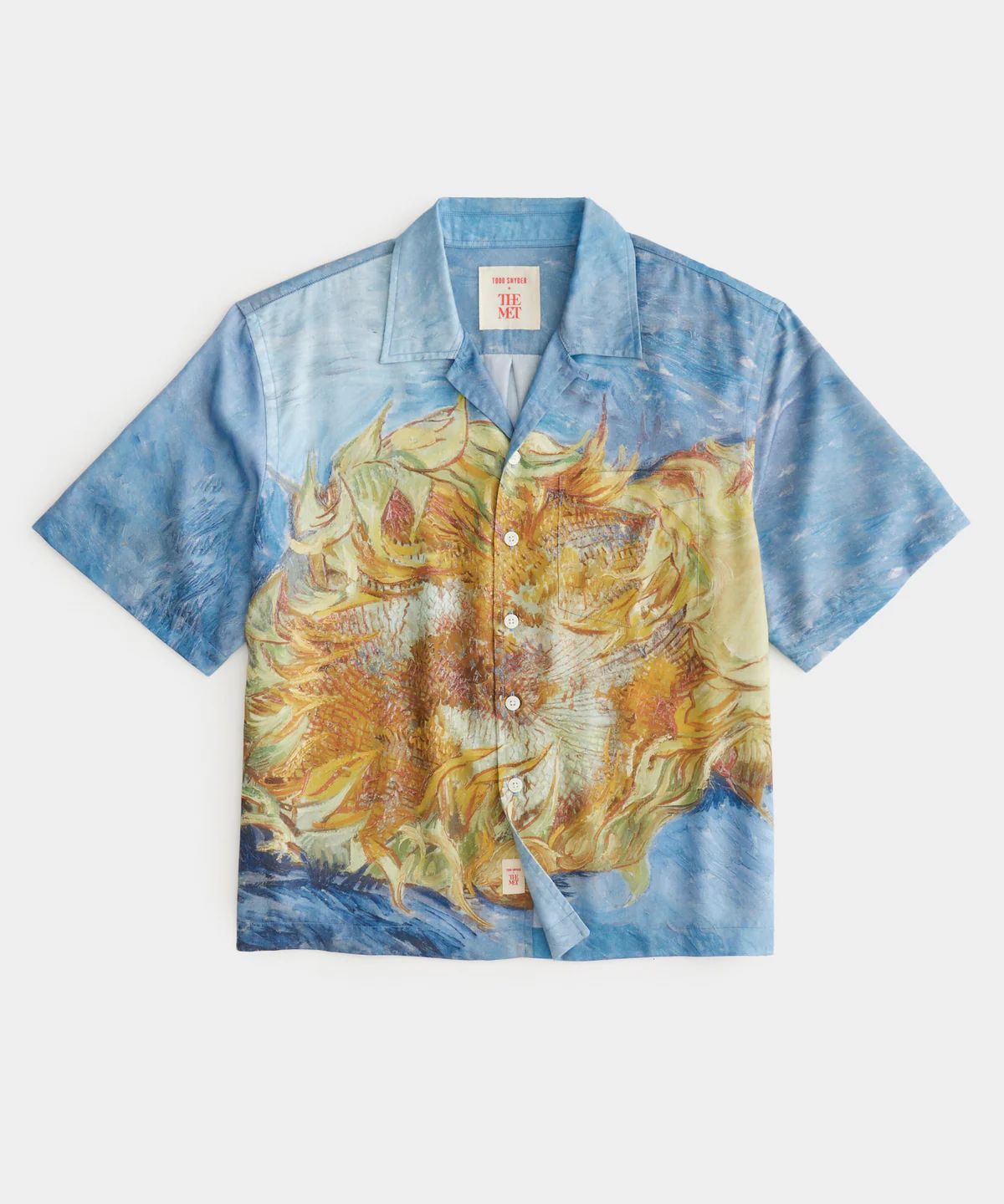 Todd Snyder x The Met Van Gogh Cropped Sunflowers Shirt | Todd Snyder