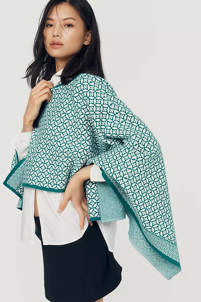 Printed Swing Poncho Top | Anthropologie (US)