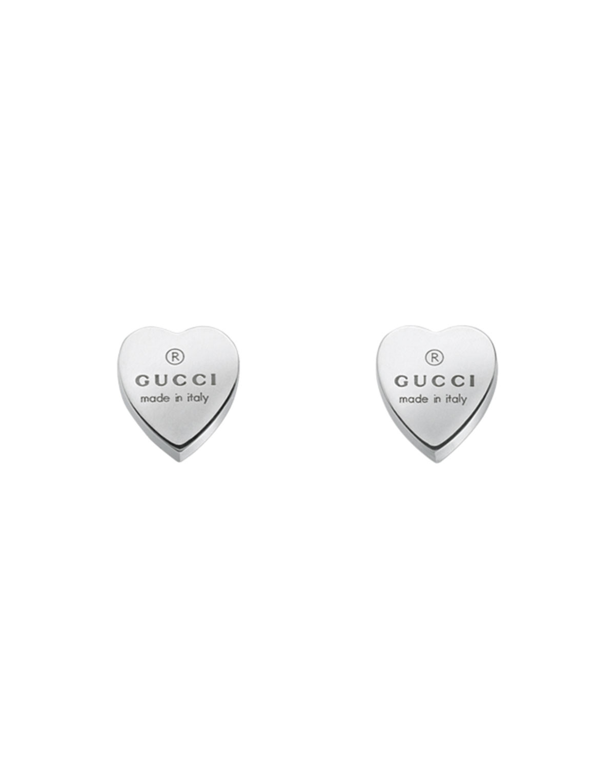 Engraved Heart Trademark Earrings | Neiman Marcus