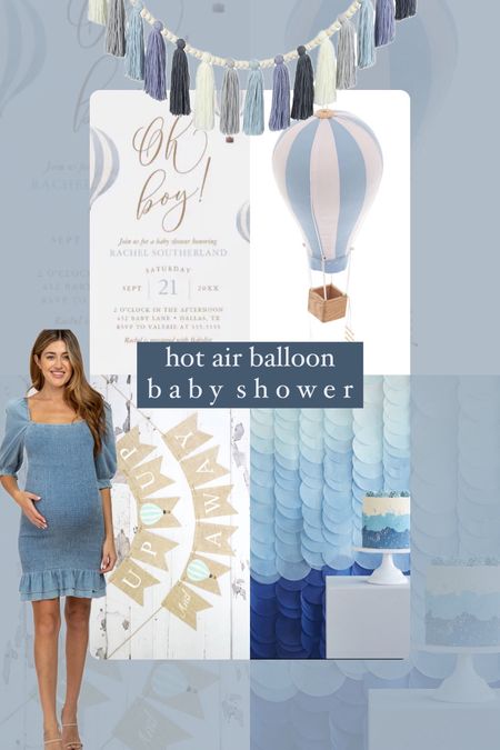 Hot air balloon baby shower 🩵🩶

#LTKbaby #LTKbump #LTKparties