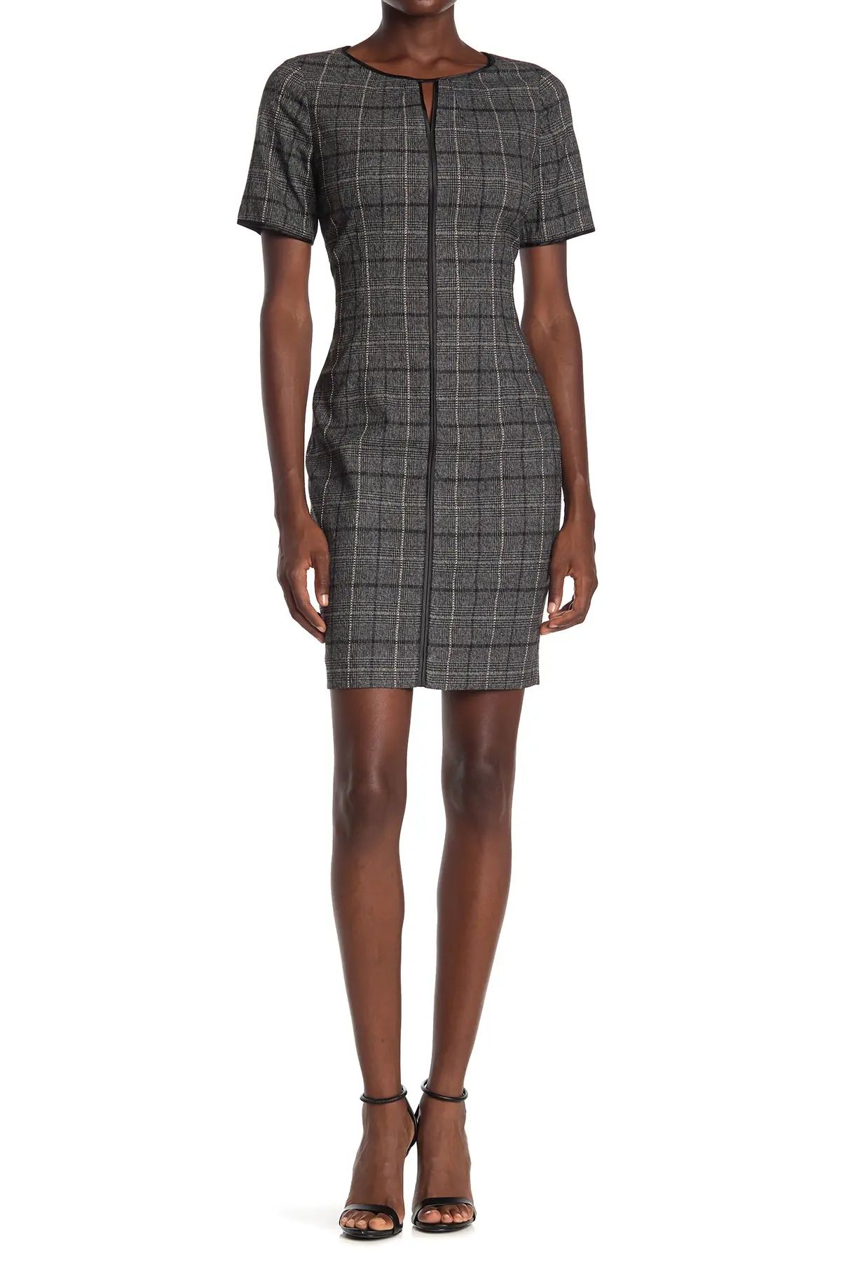 T Tahari Windowpane Plaid Sheath Dress at Nordstrom Rack | Nordstrom Rack