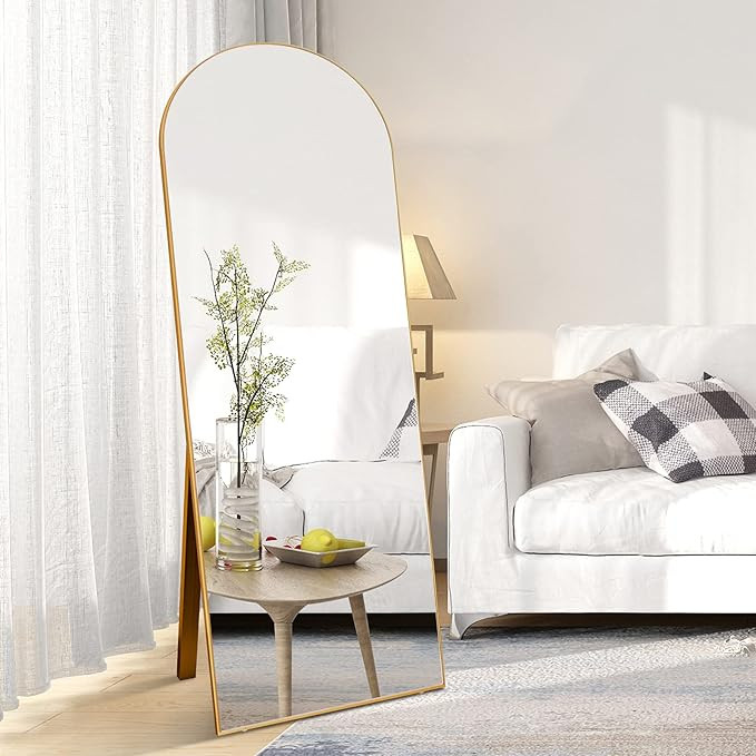 CONGUILIAO Full Length Mirror 65"x22", Standing Mirror, Large Floor Mirror with Stand, Full Body ... | Amazon (US)