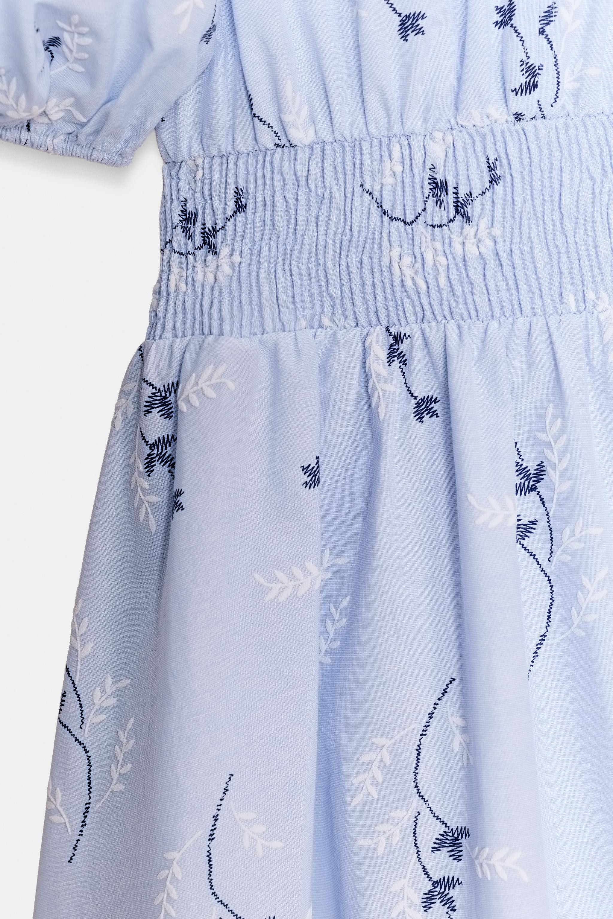 EMBROIDERED RUBBERISED PRINTED DRESS | Zara UK