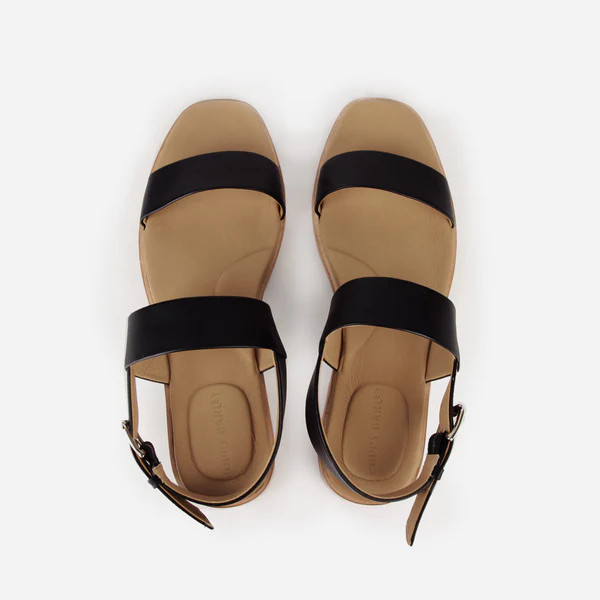 The Patio Sandal Black | Poppy Barley