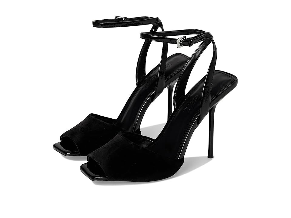 Steve Madden Lilac Women's Sandals Black Velvet : 7.5 M, Leather/Rubber | Zappos