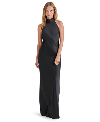 Juniors' Lara Satin Maxi Dress | Macy's