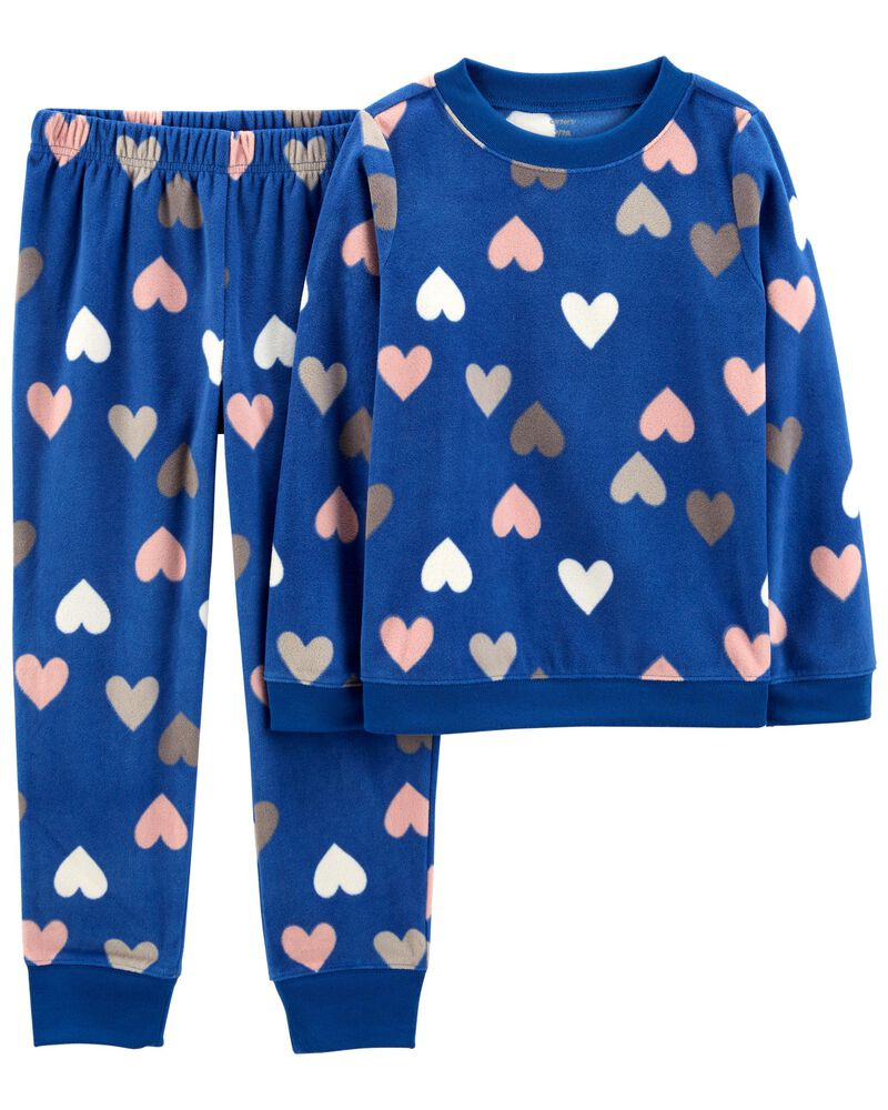 2-Piece Heart Fleece PJs | Carter's