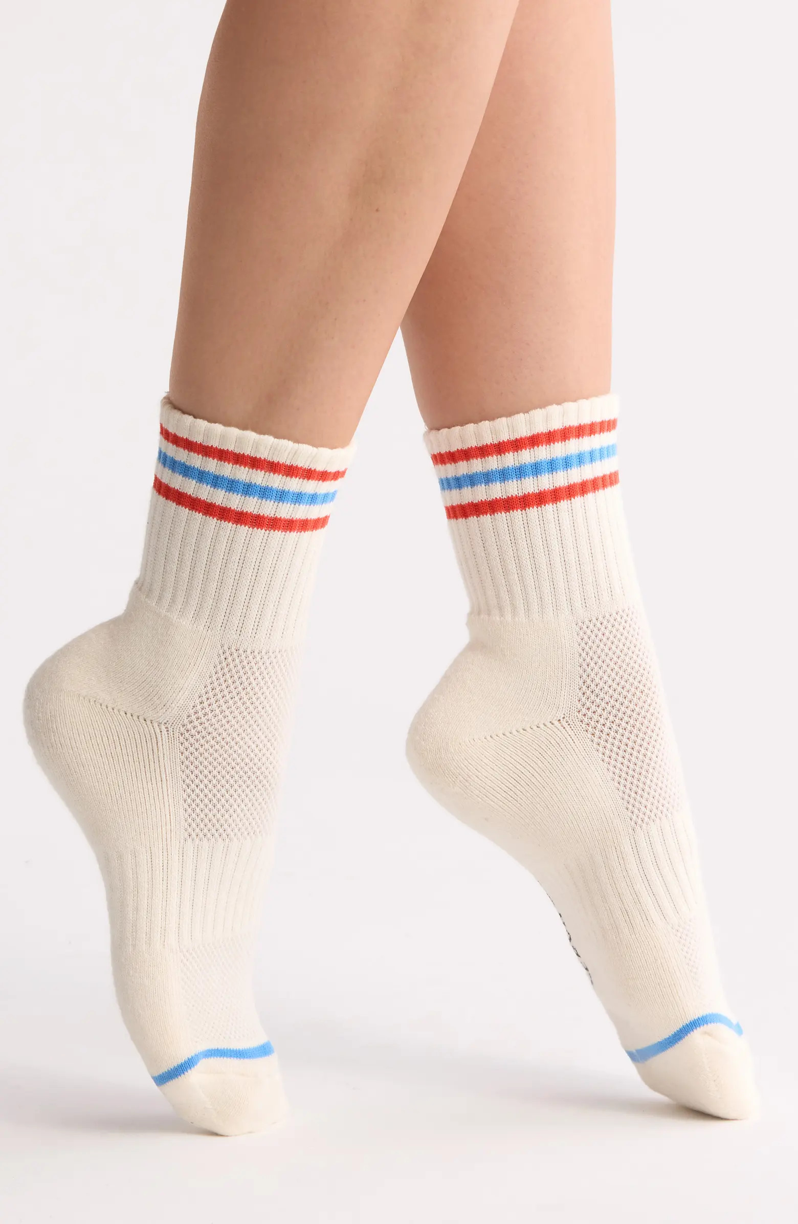 Le Bon Shoppe Girlfriend Stripe Cotton Blend Quarter Socks | Nordstrom | Nordstrom