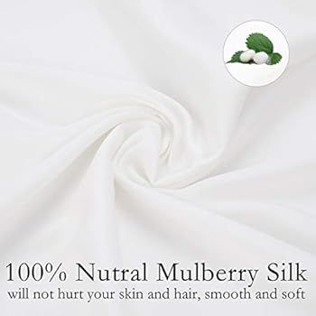 JOGJUE Silk Pillowcase for Hair and Skin 2 Pack 100% Mulberry Silk Bed Pillowcase Hypoallergenic ... | Amazon (US)