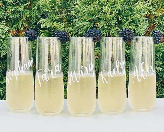 Bridesmaid Champagne Flutes,Bridesmaid Gift,Personalized Champagne Flute,Bridemaid Proposal,Glass... | Etsy (US)