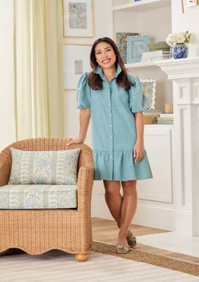 Crown & Ivy™ Society Social x Crown & Ivy™ The Amelia Eyelet Dress | Belk