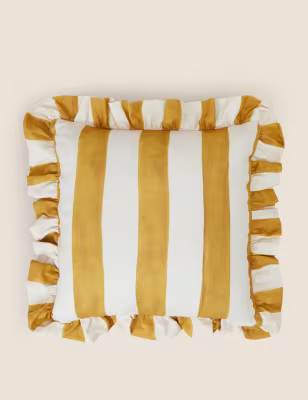 Pure Cotton Striped Cushion | Marks and Spencer US
