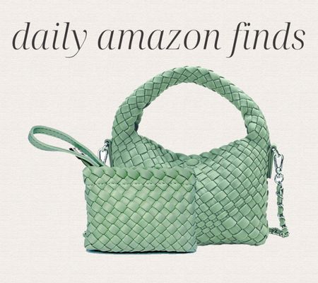 Daily Amazon finds, trendy spring handbag under $50, woven handbag, sage green, spring outfits 

#LTKitbag #LTKfindsunder50 #LTKstyletip