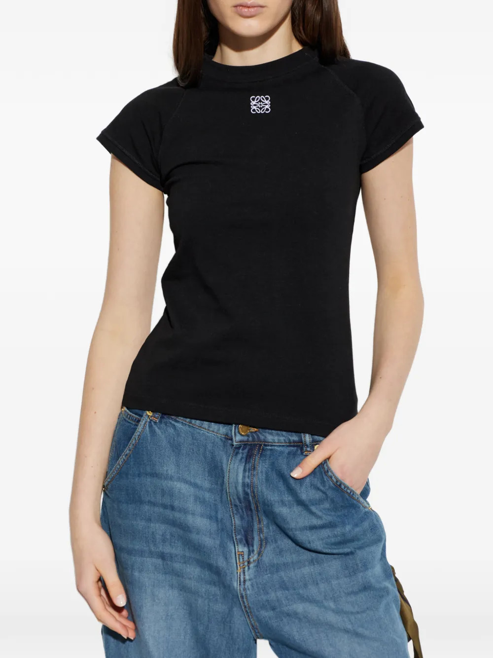 logo-embroidered T-shirt | Farfetch Global
