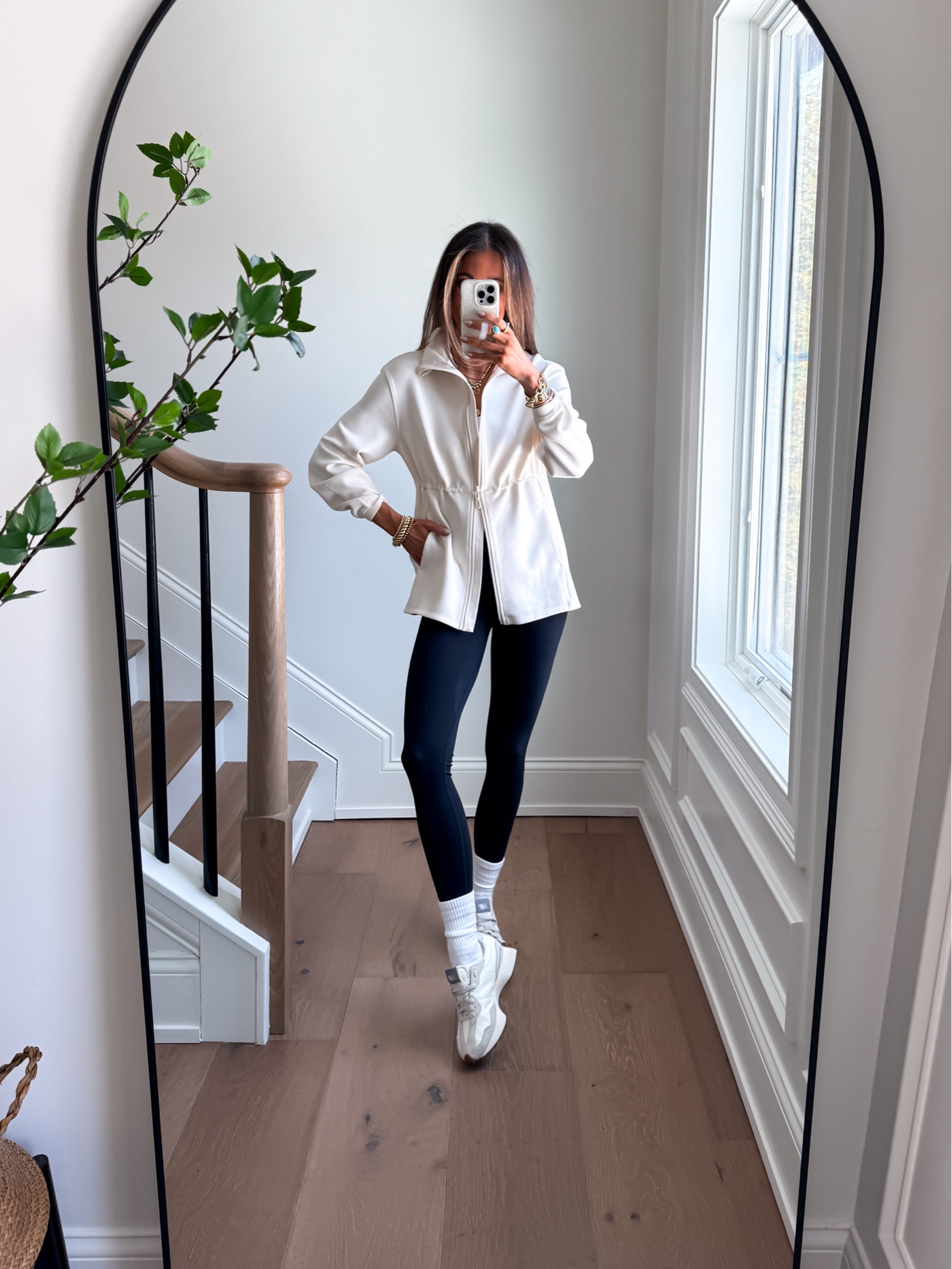 Wearing a xsmall jacket and xsmall leggings 

Activewear , athleisure, athleisure outfit, amazon activewear, amazon basics , amazon finds, amazon outfits, amazon leggings 

#LTKfitnessgoals #LTKActive #LTKootd