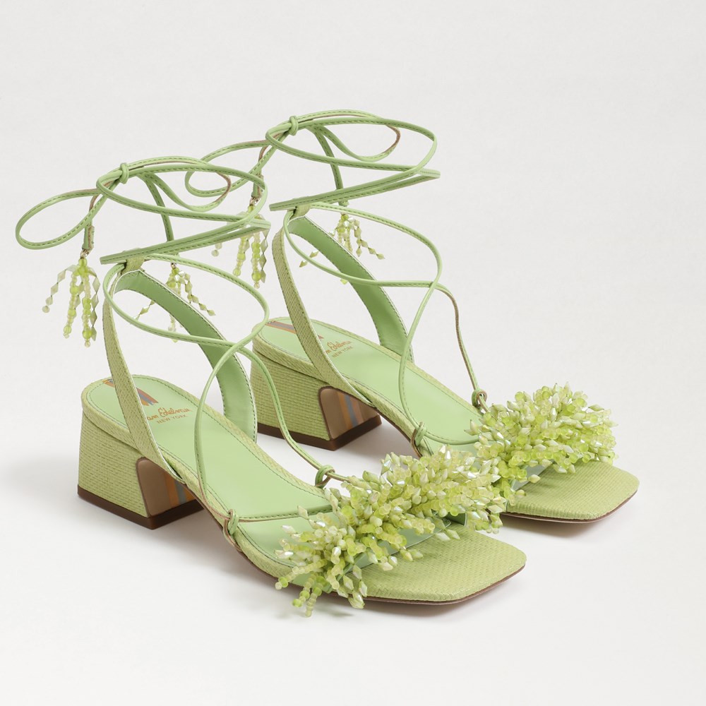 Walda Beaded Block Heel Sandal | Sam Edelman