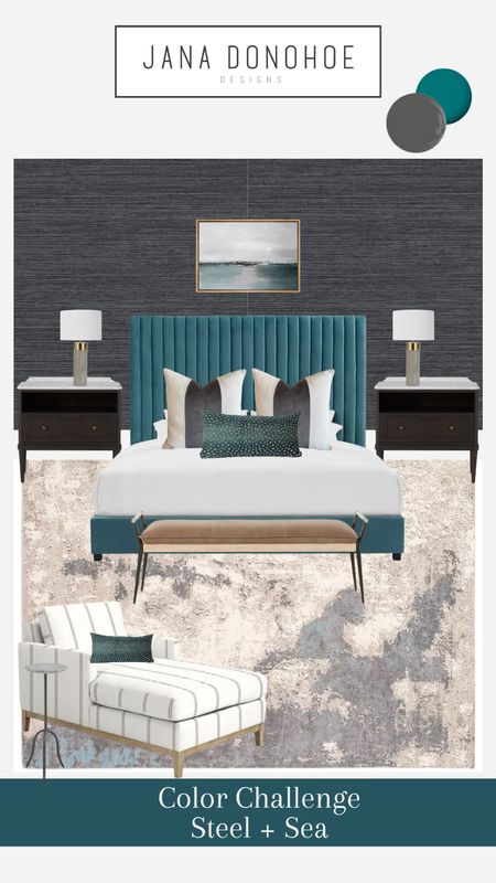 Gray and teal bedroom inspiration 

#LTKstyletip #LTKfamily #LTKhome