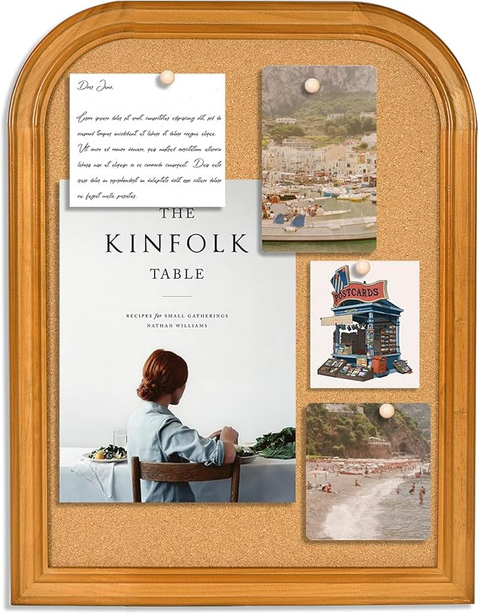 Cork Board for Walls, 17X13 inches Bulletin Board with Frame, Decorative Hanging Pin Board Vision... | Amazon (US)