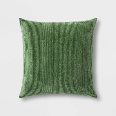 Quilted Washed Velvet Oversize Square Pillow - Threshold™ | Target