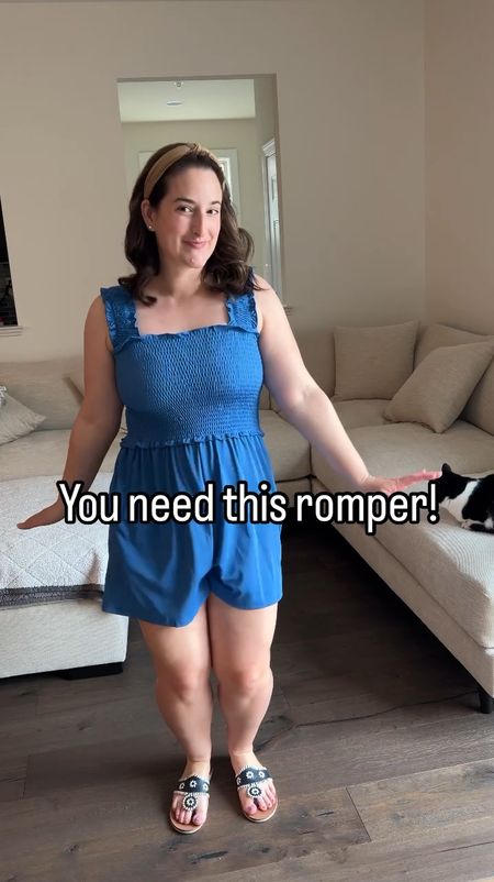 Amazon smocked romper. Comes in 22 colors! I’m wearing a medium  

#LTKmidsize #LTKstyletip #LTKtravel