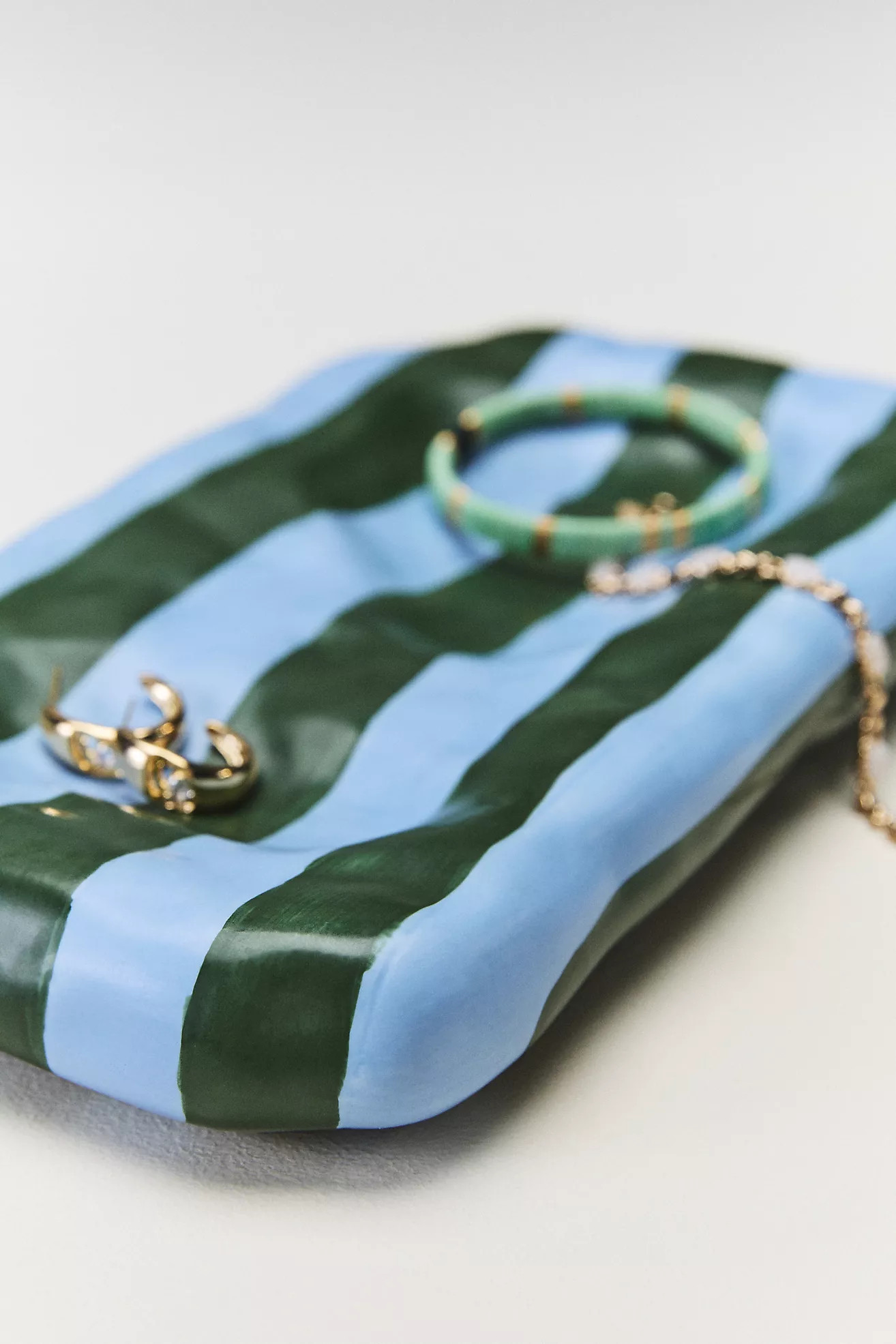 Maya Eline Leroy Striped Ceramic Trinket Dish | Anthropologie (US)