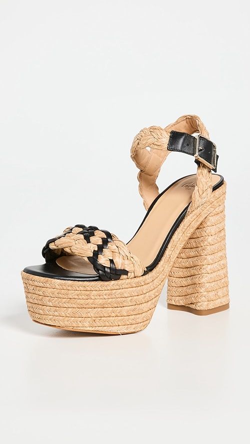 Agnes Tall Raffia Heel Sandals | Shopbop