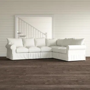 Bircham 2 - Piece Slipcovered Sectional | Wayfair North America