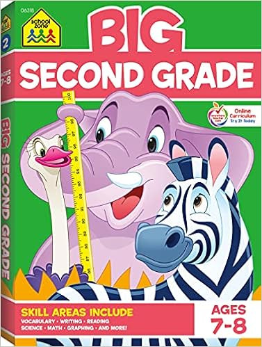 School Zone - Big Second Grade Workbook - 320 Pages, Ages 7 to 8, 2nd Grade, Word Problems, Readi... | Amazon (US)
