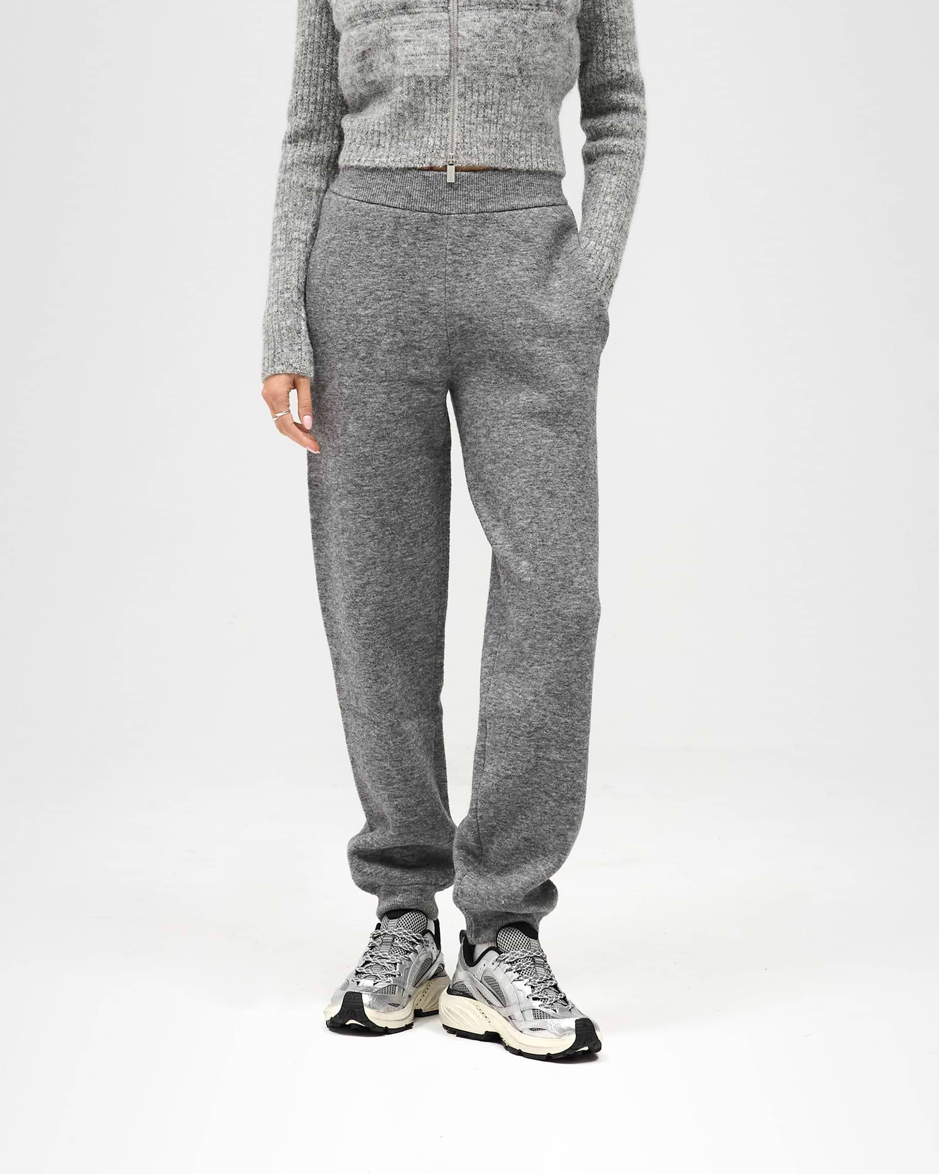 Maze Knit Jogger - Grey Marl | Represent UK