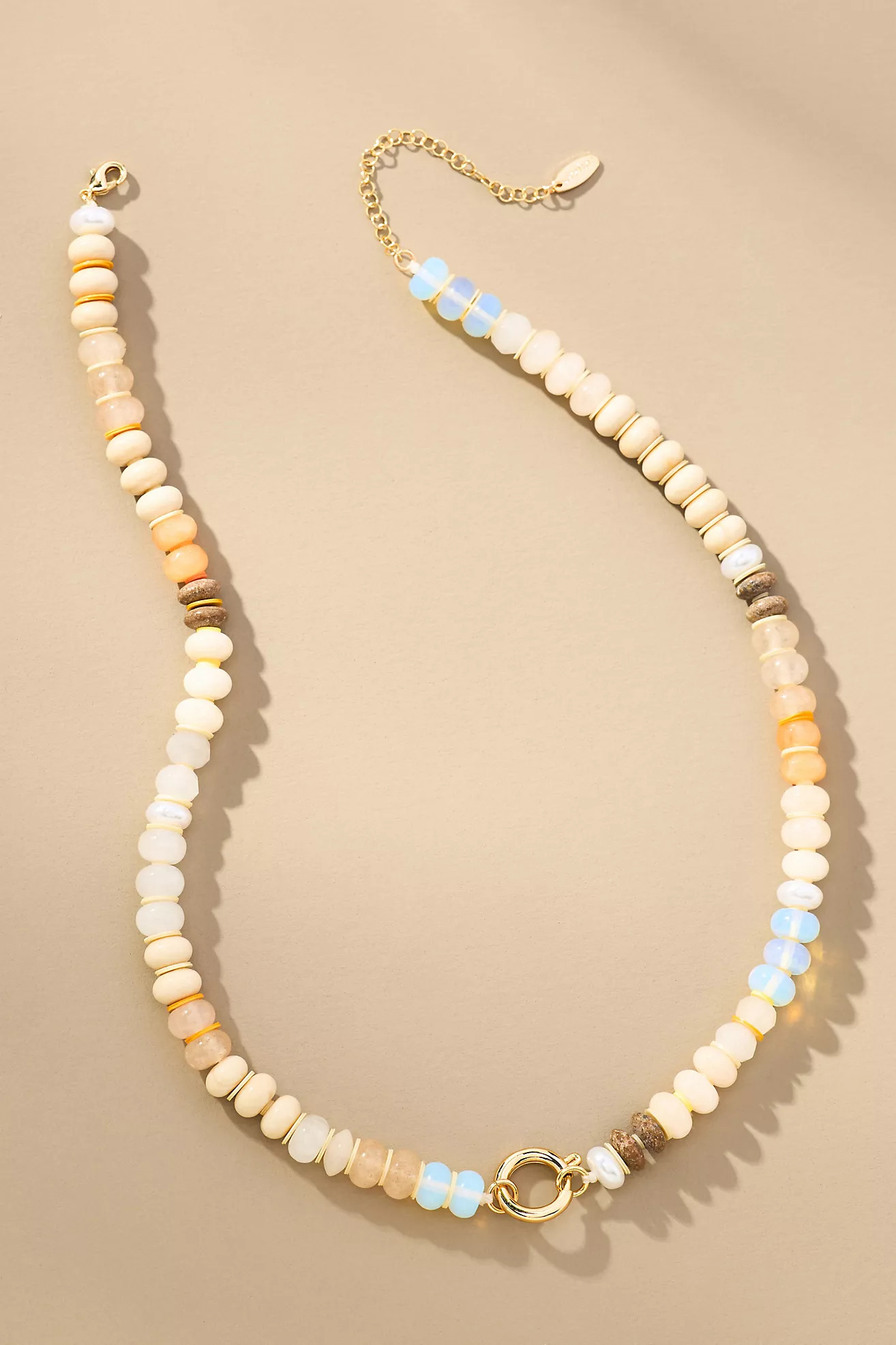 Rainbow Stone Charm Necklace | Anthropologie (US)