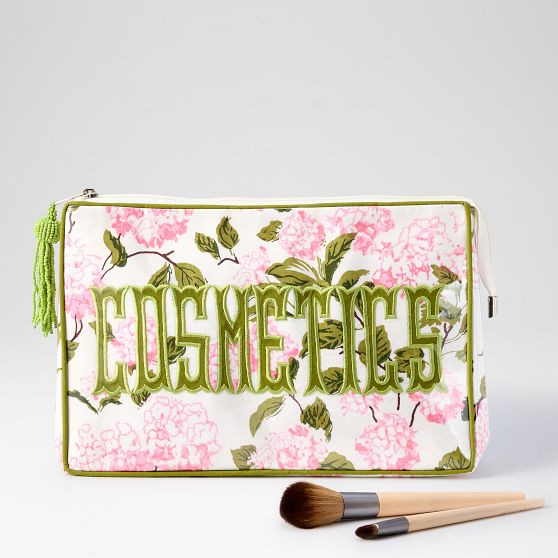 Clear Coated Applique Pouch | Mark and Graham