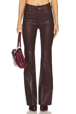 DL1961 Bridget High Rise Bootcut Jeans in Saffron Coated from Revolve.com | Revolve Clothing (Global)