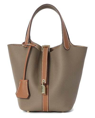 Full-Grain Leather Top-Handle Bag | Gilt & Gilt City