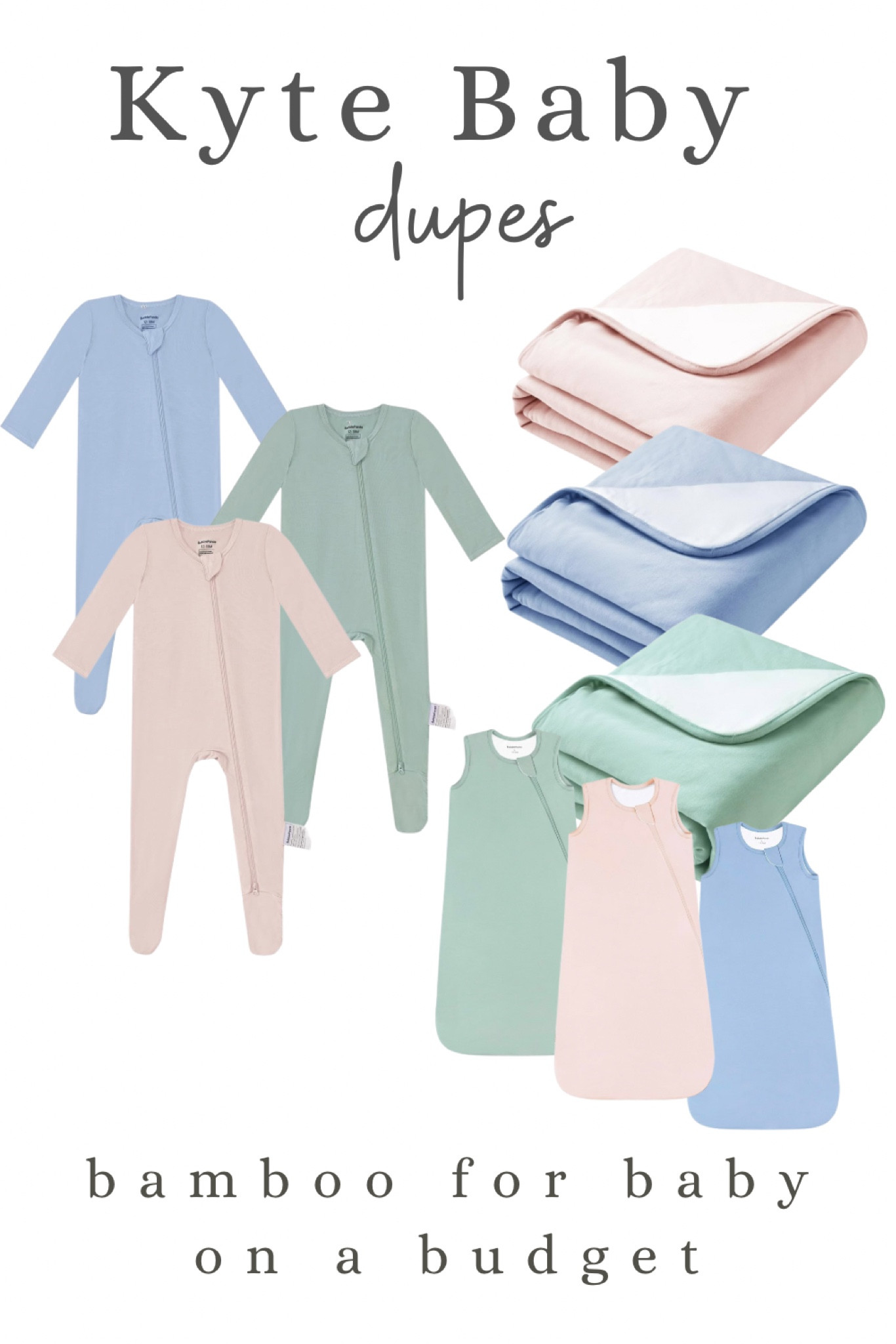 Bamboo blankets, sleepers, sleep, sacks (same as kyte baby but for much less!)

#LTKkids #LTKbaby #LTKbump