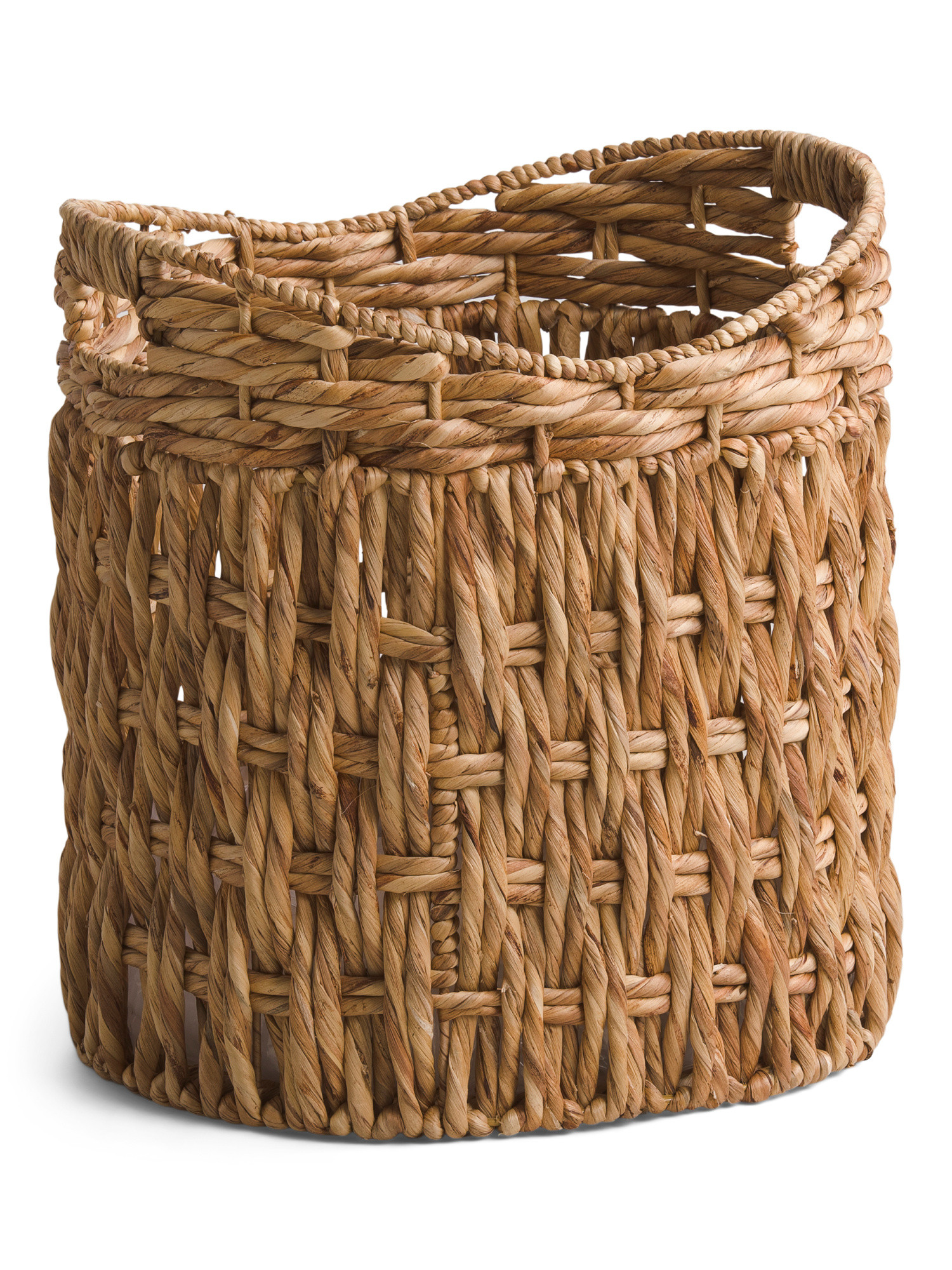 17.5in Hyacinth Oval Storage Basket With Handles | Office & Storage | Marshalls | Marshalls