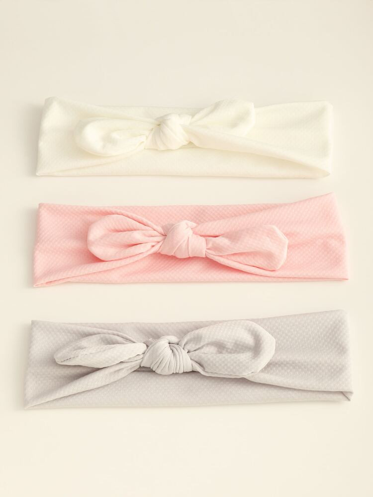 3pcs Baby Bow Decor Headband | SHEIN