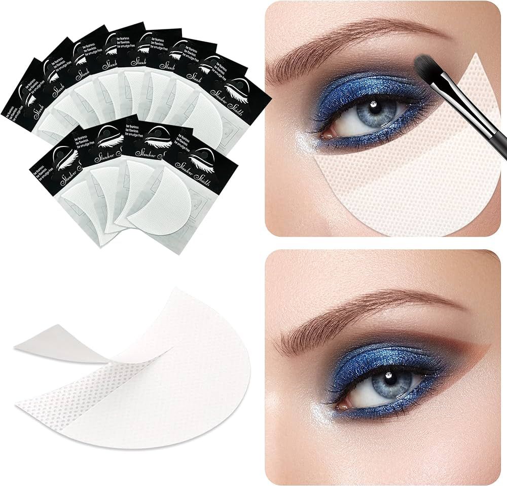TailaiMei 120 Pcs Eyeshadow Shields, Eyeshadow Stencil for Prevent Makeup Residue, Lint Free Gel ... | Amazon (US)