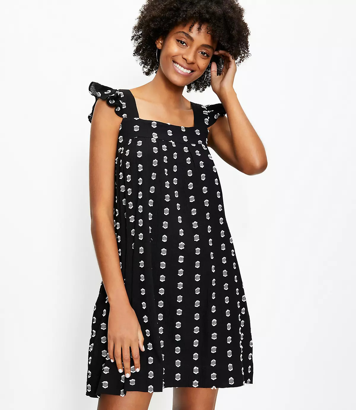 Clip Flutter Pocket Swing Dress | LOFT