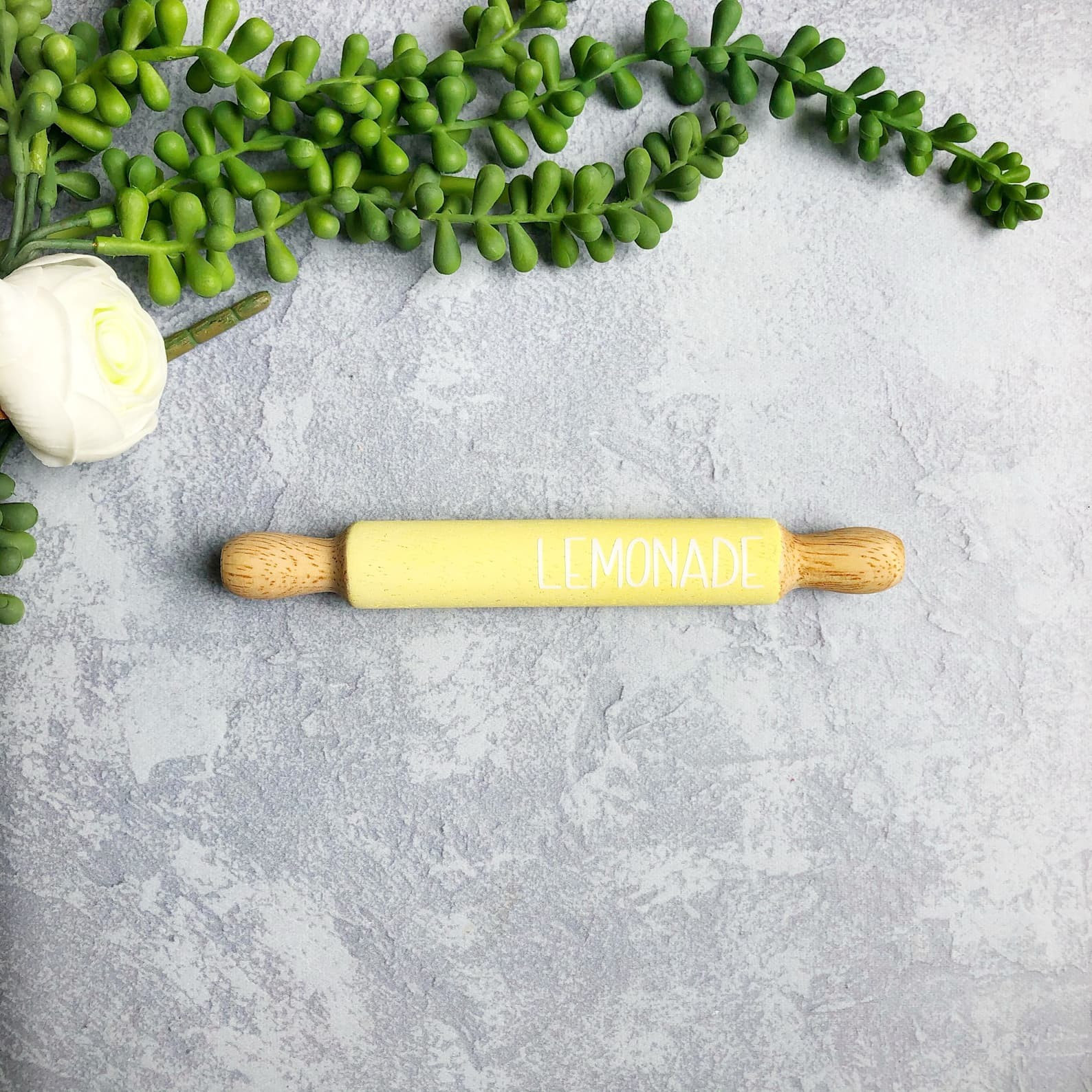 Lemonade Mini Rolling pin, tiered tray decor | Etsy (US)