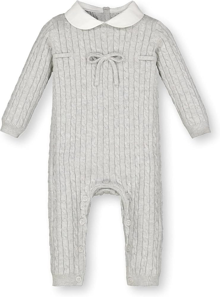 Hope & Henry Layette Organic Cotton Long Sleeve Romper with Peter Pan Collar | Amazon (US)