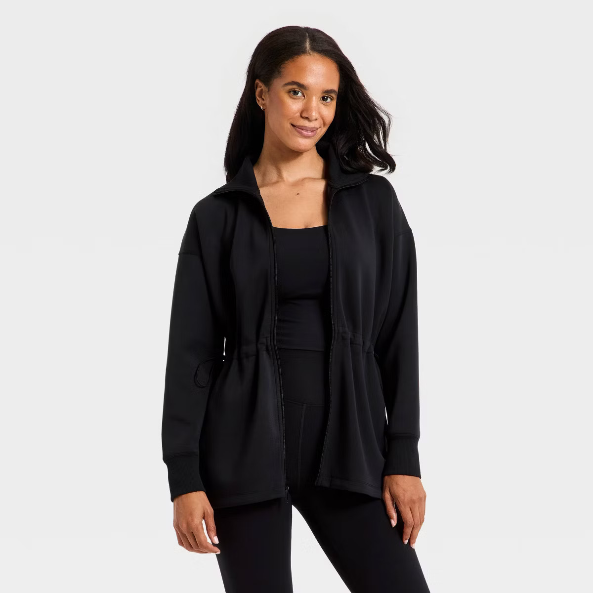 Women's Airy Sleek Long Full Zip Jacket - All In Motion™ | Target
