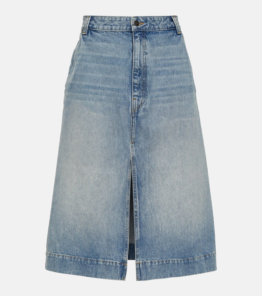Gonna midi di jeans Charlene | Mytheresa (INTL)