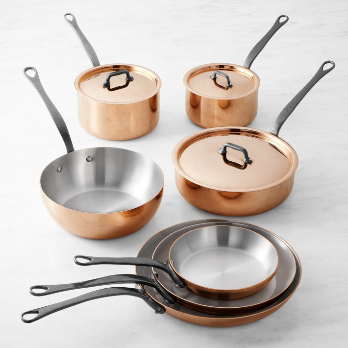Mauviel M'200CI Copper 10-Piece Cookware Set | Williams-Sonoma