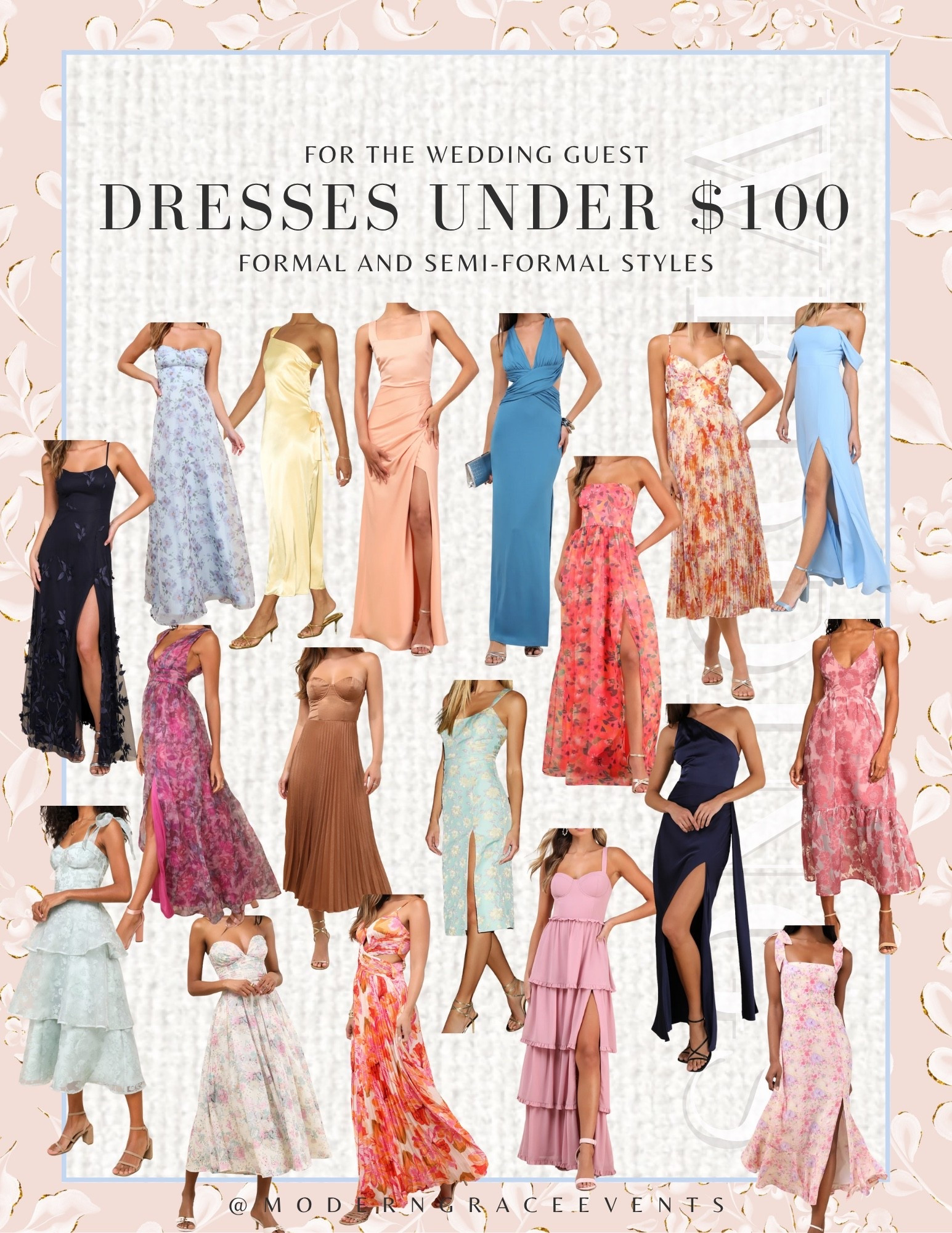Under $100 and wedding guest appropriate (and stylish!)🖤

#weddingguestdress #weddingguestdresses #summerdresses #formaldresses #semiformaldresses #floraldresses 

#LTKSummerEdit #LTKWedding #LTKFindsUnder100
