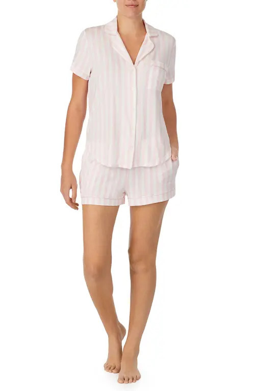 Kate Spade New York print short pajamas in Pink/White at Nordstrom, Size Large | Nordstrom