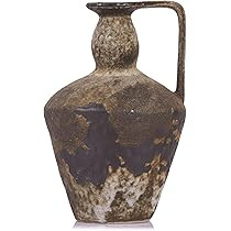 Wabi Sabi Rusty Vintage Vase, 9.8" Tall Wabi Sabi Decor Rustic Farmhouse Pottery Vase for Centerp... | Amazon (US)